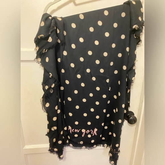 Kate Spade Polka Dot Scarf/Wrap - Picture 3 of 3
